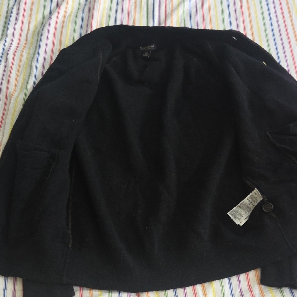 Banana Republic Men's Dark Brown and Black Bomber Jacket - Picture 10 of 14